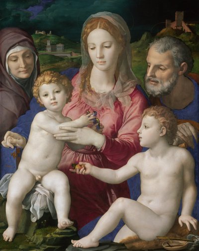 聖アンと幼児聖ヨハネとの聖家族 作： Agnolo Bronzino